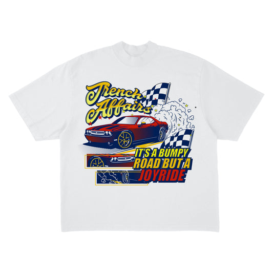 White Fast Lane Tee